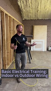 2.8K views · 28 reactions | Basic Electrical Training: Indoor vs Outdoor Wiring. Know your wire colors. #shorts, #remodel,#homebuild | The Home Building and Remodeling Show | Facebook