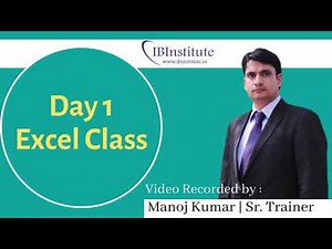 Day1-Basic to adv Excel | Financial Modelling & Valuation Course |Classroom Training from 3rd April