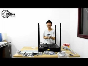 Creativity CoreXY Elf 3DPrinter unboxes/installs/prints a full version of the test video.