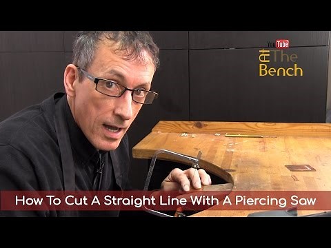How To Cut A Straight Line With A Piercing Saw - Making Your Own Jewellery At Home