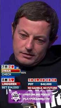 Tom Dwan with SEVEN-DEUCE vs Erick Lindgren's ACES!