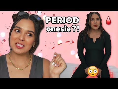 I TRIED A PERIOD ONESIE & THIS HAPPENED…😳Uhhh *I have thoughts*