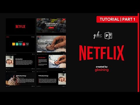 How to make Netflix themed PowerPoint Template | Part 1 (Process Video)