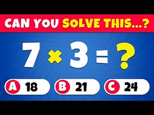 Can You Pass This Basic Maths Quiz…? ➗🤓✖️ | 40 Easy, Medium, Hard, Impossible