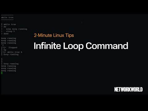 How to create infinite loops in the Linux command line
