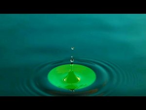 Water Drop intro logo animation green screen effects Full HD video