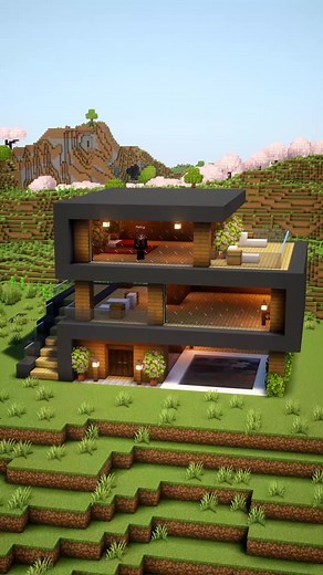 Minecraft Easy Modern House Tutorial