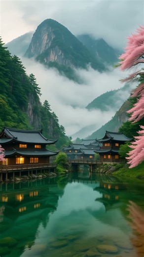 青绿山水的静谧时刻｜治愈古琴与山谷宁静“Serene Emerald Valley • Healing Guqin & Quiet Reflections” #healing #zen #国风治愈