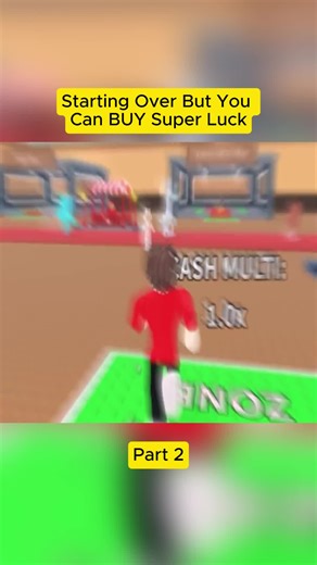 Starting Over But You Can BUY Super Luck #roblox #viral #fyp #gaming #game