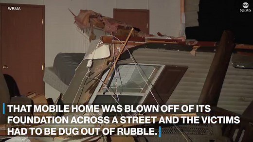 1 killed, 3 injured in Alabama tornado