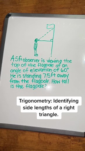 Calculating Flagpole Length: Geometry & Trigonometry