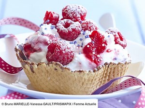 Mousse de fromage blanc aux framboises : découvrez les recettes de cuisine de Femme Actuelle Le MAG