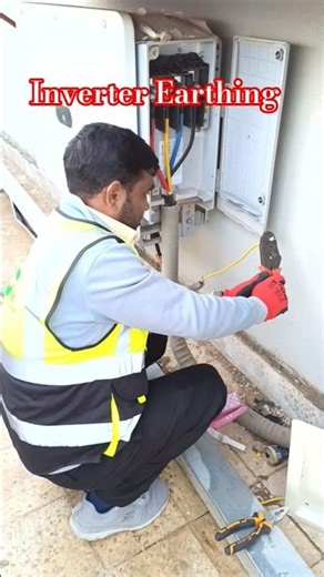 Solar inverter Earthing #alithetechnical #solar #earthing