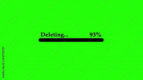 Loading bar. Loading deleting Transfer 0-100%in alpha channel.