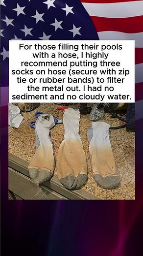 Filling Your Pool with a Hose? Use 3 Socks to Filter Out the Metal