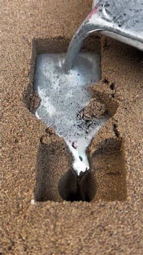 Turning Molten Metal into Useful Products #EngineeringProcess #FactoryTechnology #MachineParts