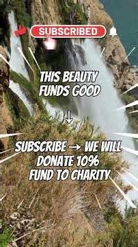 Ocean Falls Majesty 🌊 | Drone Cliff Waterfalls + Epic Beats | #Drone #Aerial #Chill #Charity #Nature