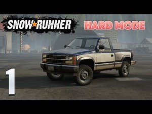 SnowRunner Hard Mode [S01E01] Scenario outline & first truck