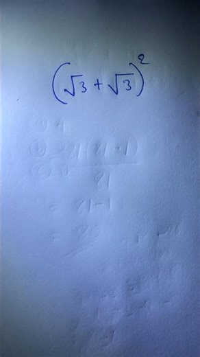Stop! Don't Fall for This Square Root Trick! Solve{(\\sqrt{3} + \\sqrt{3})^2} Fast🚨#logicpuzzle #math