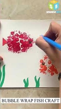 DIY Bubble Wrap Fish Craft | Fun Crafts | Easy DIY Paper crafts | Art and Craft | Sparkle Box
