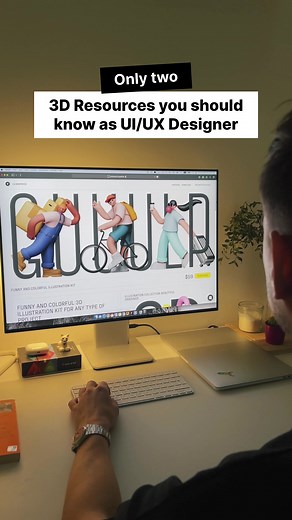 3D Resources you should know as UX/UI Designer #3d #webdesign