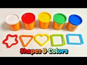 ​Learn Colors and Shapes with Play Doh! Fun Educational Video for Kids