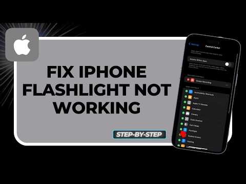 How to Fix iPhone Flashlight Not Working (2026 Camera & Hardware Guide)
