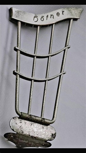 #Vintage Hofner Parts Archtop Trapeze Tailpiece 1950's - 1960's West German made! Rare! ..พร้อม Pickguard, Capa, Paper in Oil, และ อะไหล่เดิมอื่นๆตามภาพครับ ให้หมดไม่แยกขายครับ #สนใจสอบถามได้ #vintagrhofnerguitar #jazzguitars #partshofner