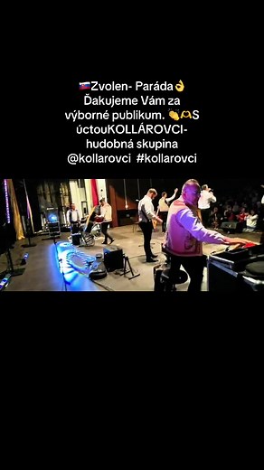 🇸🇰Zvolen- Paráda👌Ďakujeme Vám za výborné publikum. 👏🫶S úctouKOLLÁROVCI- hudobná skupina @kollarovci #kollarovci