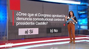 2.4K views · 171 reactions | "¿Cree que el Congreso aprobará la denuncia constitucional contra el presidente Castillo?" Participa votando en la pregunta de #CuartoPoder de esta noche: https://bit.ly/3rYOA2T | Cuarto Poder | Facebook