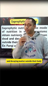 Understand Saprophytic Nutrition | Micro Topics Biology #science #biology