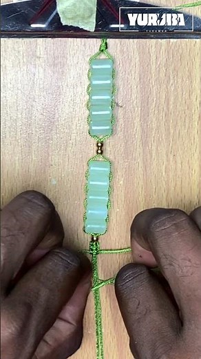 COMO FAZER PULSEIRA MACRAMÊ ELEGANTE DE PEDRAS NATURAIS DIY #shorts