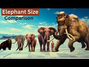 Elephant 3d Size Comparison | 3d #animation #elephant #size