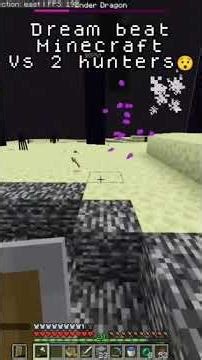 Dream beat Minecra vs 2 hunters😯 #funny #gaming #minecraft #minecraftmanhunt #minecraftmemes