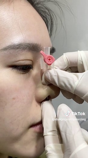 Nostril piercing #nostrilpiercing #piercing #piercingcheck #piercingvideo #piercingstudio #piercinglovers #piercingtok #piercingtiktok #viral #fyp #allfake⚠️ #xokhuyen #dungnguyenpiercing
