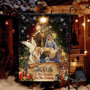7.1K reactions · 658 shares |  Celebrate the true meaning of Christmas with our beautiful Jesus Is the Reason for the Season Solar LED Garden Flag!  This stunning flag lights up with solar-powered LEDs, reminding everyone of the reason we celebrate.   Shop now to bring faith and light to your home this holiday season! https://flagwix.com/products/jesus-christmas-flag-jesus-is-the-reason-for-the-season-christmas-solar-led-garden-flag-mln564sf/ | Unique Flags | Facebook