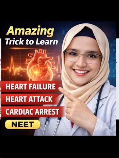 NEET Biology Trick~Heart Attack & Heart Failure #neet2026 #mbbs #vipinsir #biology #ytshorts #ummeed