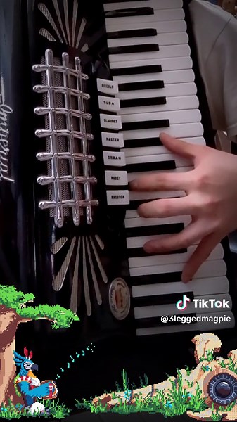 he may go unmentioned in totk, but I like to imagine his story continues to be told Reunion: Revali (#revalistheme), by #manakakataoka & #yasuakiiwata #zelda #botw #totk #revali #kass #onehand #accordion #pixelart