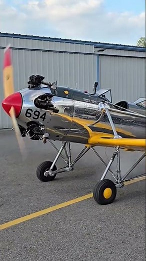 Listen and watch the legendary PT-22 with Kinner Radial startup!