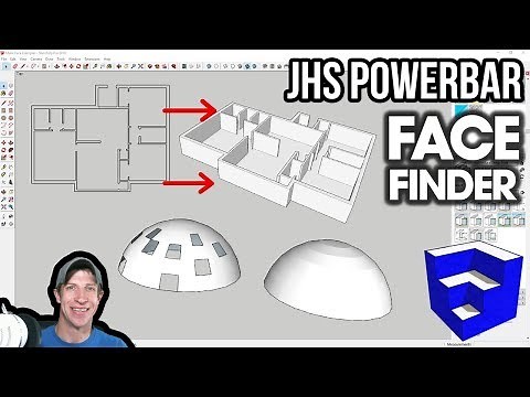 JHS POWERBAR TOOL TUTORIAL - Face Finder for SketchUp - Easily Heal Faces in Models!