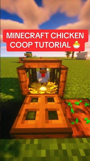 MINECRAFT CHICKEN COOP TUTORIAL 🐣