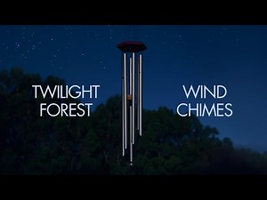 Beautiful Wind Chime Sounds in a Twilight Forest