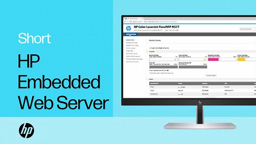 Open the Embedded Web Server (EWS) for your printer from the HP app | HP printers