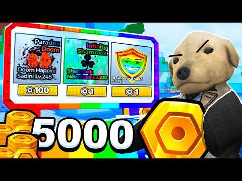 Buy BRAINROTS WITH 5000 TOKENS for AN EMPTY BASE In Escape Tsunami For Brainrots