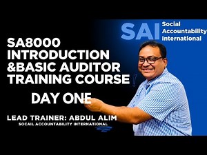 SA8000 Basic Auditor Training Course Day 1
