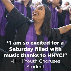"I am so excited for a Saturday filled with music thanks to HHYC!" –H H Youth Choruses Student. The deadline to join the Fall session is October 31! Audition today: http://bit.ly/HH-YC | Handel and Haydn Society