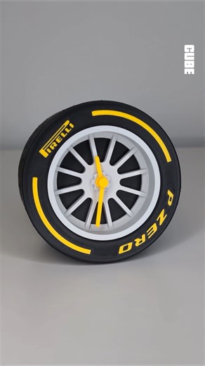 3D Printed Formula 1 Wheel Clock