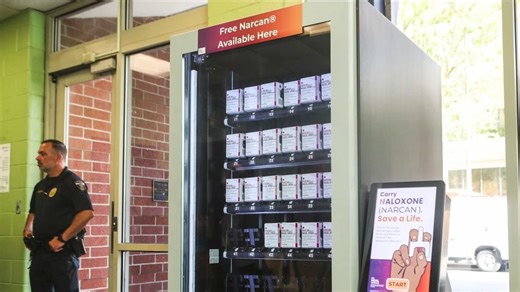 Louisville jail has vending machine that gives free Narcan to help prevent OD deaths