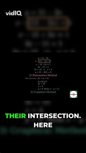 Solving Simultaneous Equations by Elimination Method #maths #math #education