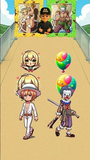 Pov 😱 Sanji x Zoro Challenge is Strawhat Pirate! 209% #animation